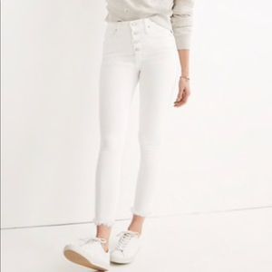 Madewell White Ankle Jeans